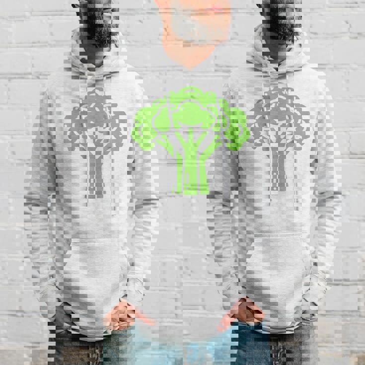 ミニマリスト かわいい ブロッコリー シンプルな野菜 ブロッコリー パーカー 彼への贈り物