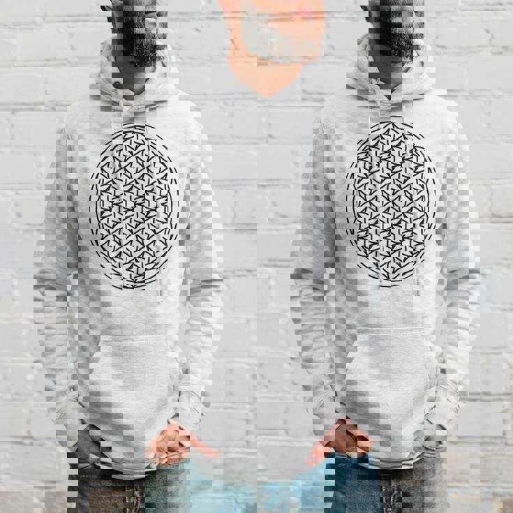 ミニマリスト フラワー オブ ライフ パーカー 彼への贈り物