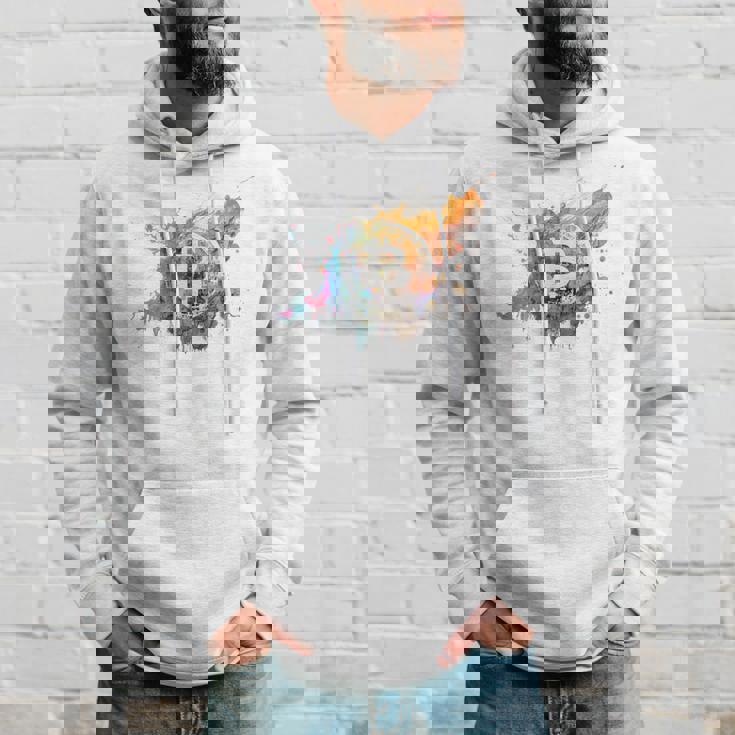 モダンビットコインアート Hodl Btc Btcアート カラフルなビットコイン パーカー 彼への贈り物