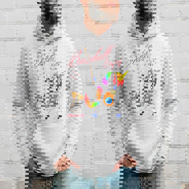 ユニコーン 野球 デコピン 長袖tシャツ パーカー 彼への贈り物