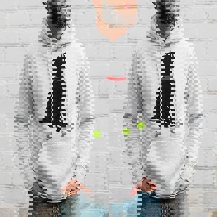 ラブラドールレトリバー 犬 イエロー ラボ テニスボール ギフト パーカー 彼への贈り物