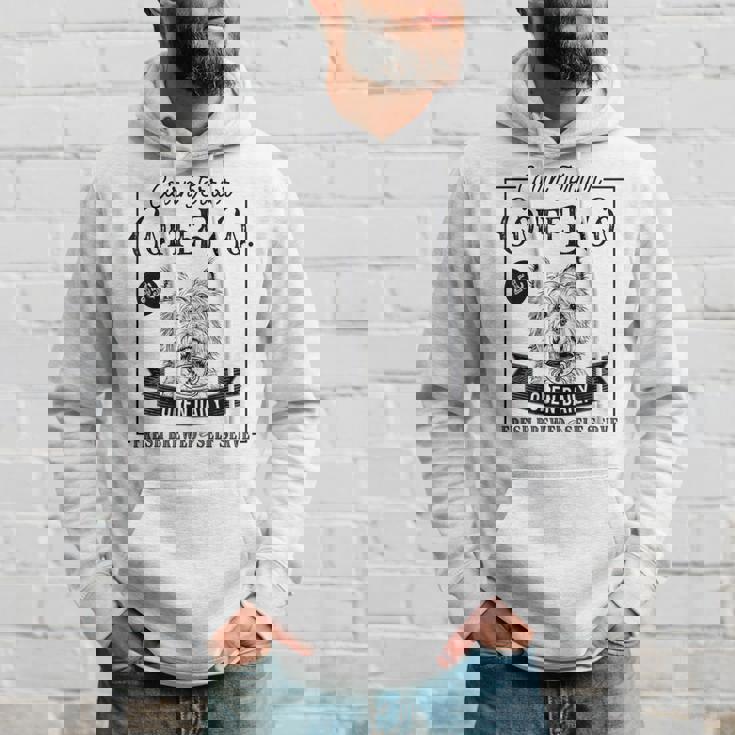 レトロ ケアンテリア コーヒー 面白い 犬 ママ コーヒー愛好家 パーカー 彼への贈り物