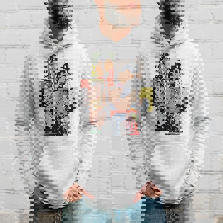 レトロコミックキス、コラージュ、ビンテージポップアートキスコミックスタイル 長袖tシャツ パーカー 彼への贈り物