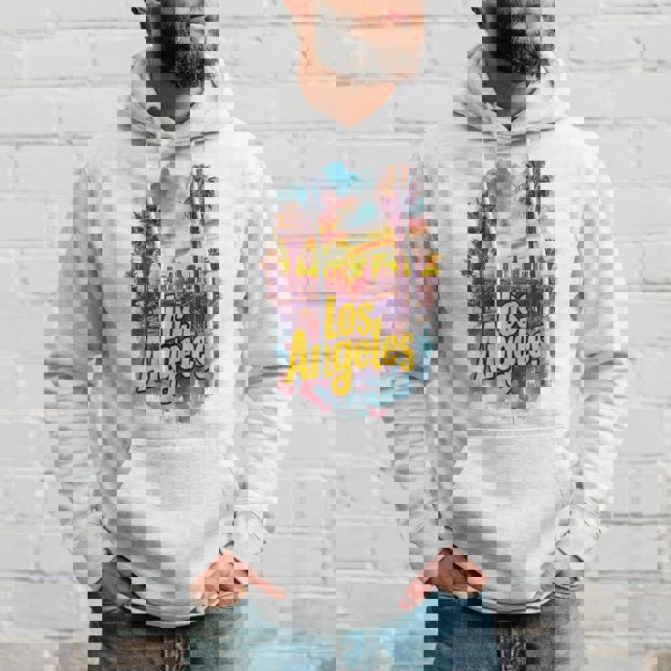 ロサンゼルス カリフォルニア サンセット スカイライン アーバン お土産 パーカー 彼への贈り物