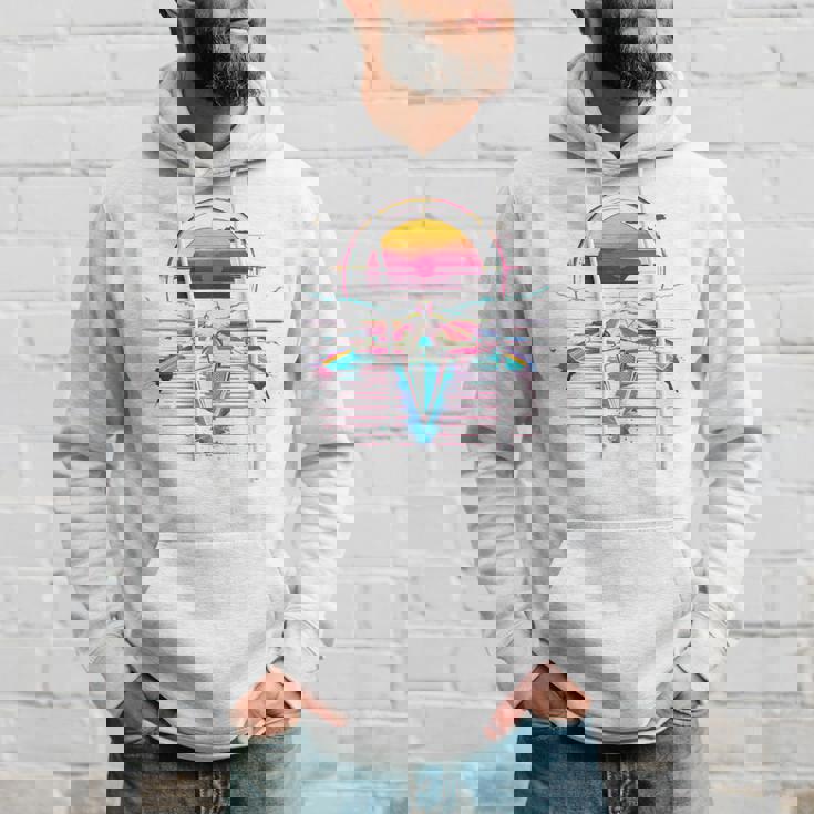 ローイング レトロウェーブ スカーリング 長袖tシャツ パーカー 彼への贈り物