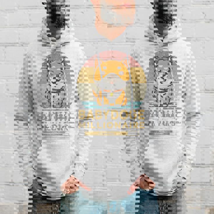 ヴィンテージ 面白い Baby Doge Millionaire Miner Baby Doge 長袖tシャツ パーカー 彼への贈り物