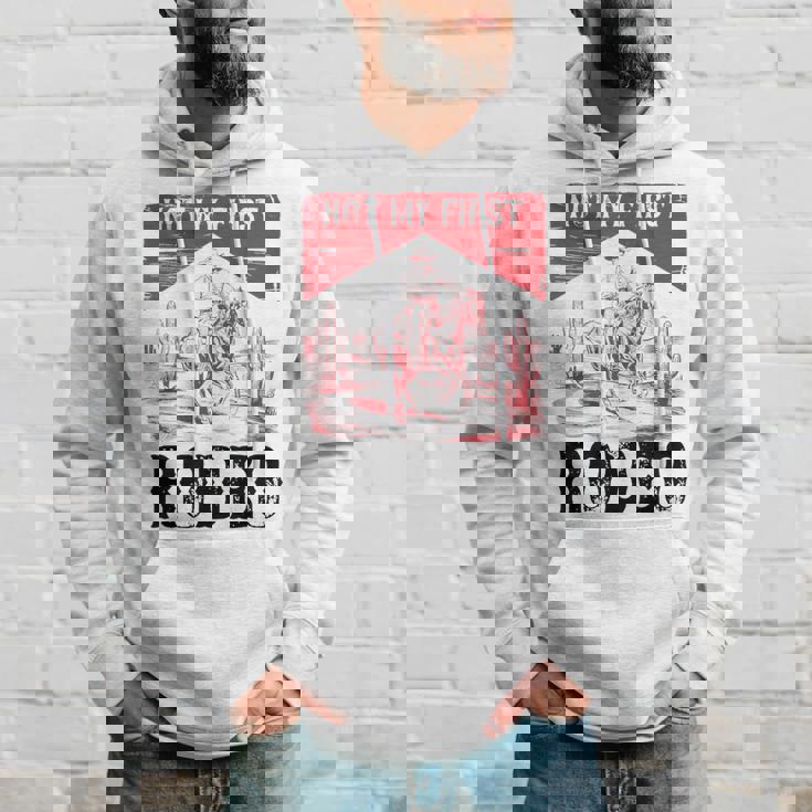 ヴィンテージ・ノット・マイ・ファースト・ロデオ、ファニー・ライディング・カウボーイ・ロデオ パーカー 彼への贈り物