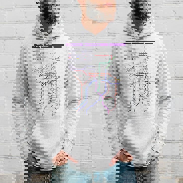 京都日本地下鉄鉄道おみやげ路線図 パーカー 彼への贈り物