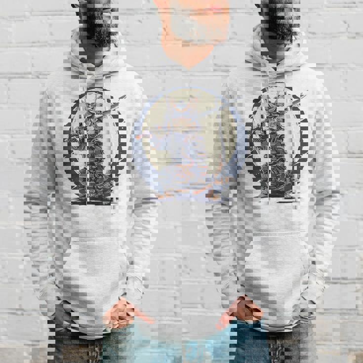 古代忍者猫 日本の子猫 刀猫 サムライキャット パーカー 彼への贈り物