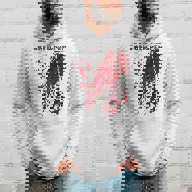 問題解決 血まみれのシャツ 血まみれのホラー パーカー 彼への贈り物