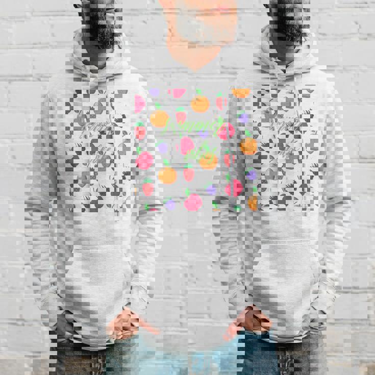 夏の雰囲気、フルーツ好き、夏のフルーツ、シトラスディライト 長袖tシャツ パーカー 彼への贈り物