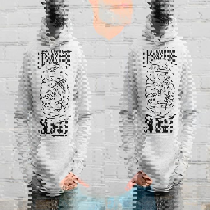 夕日を眺めてみよう パーカー 彼への贈り物