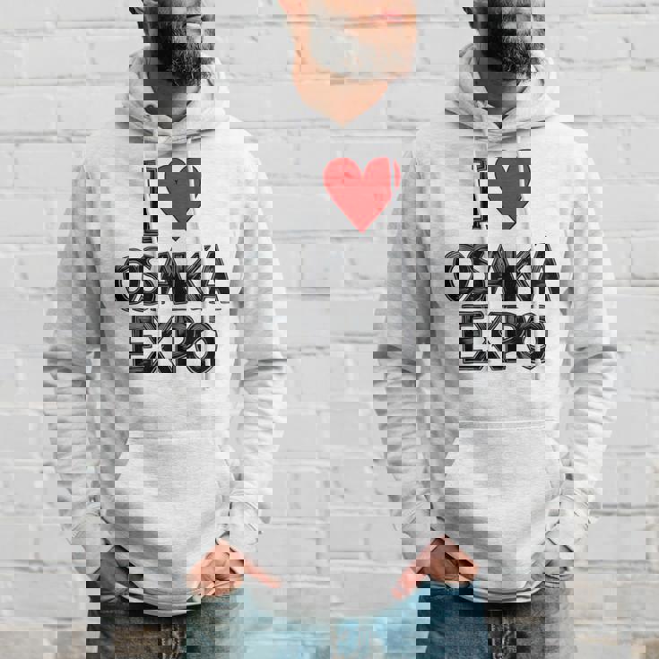 大阪万博 関西万博 記念 I Love Osaka Expo グッズ お土産 本 プレゼント メンズ レディース 長袖tシャツ パーカー 彼への贈り物