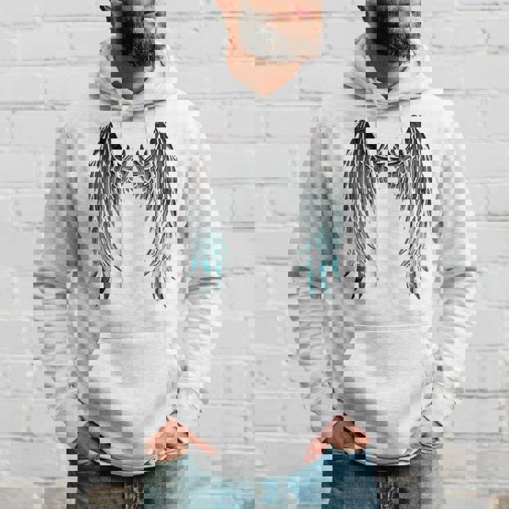 天使の羽 バックプリント パーカー 彼への贈り物