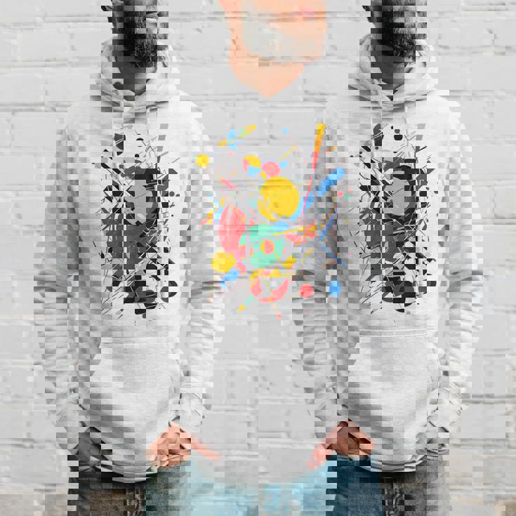 幾何学 抽象 カラフル アート グラフィック 幾何学模様 パーカー 彼への贈り物