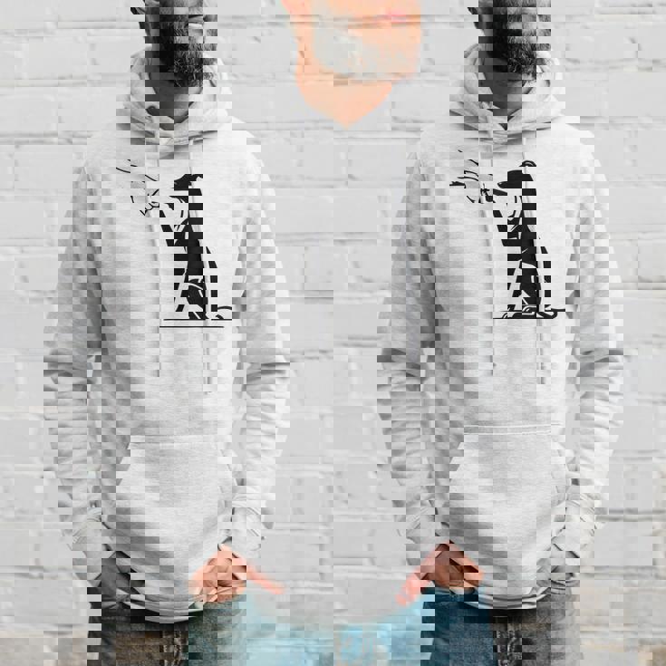 手を持つかわいいウィペット、ウィペットのママ パーカー 彼への贈り物