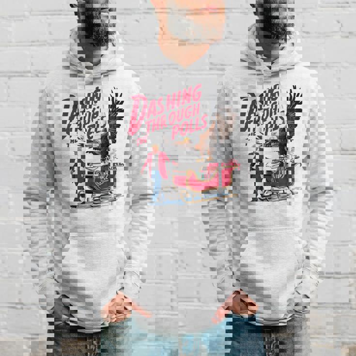 投票を駆け抜ける 面白い選挙結果 トランプ クリスマス パーカー 彼への贈り物