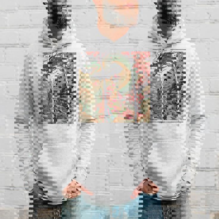 日本 浮世絵 桜 着物 竜 綺麗 日本髪 パーカー 彼への贈り物