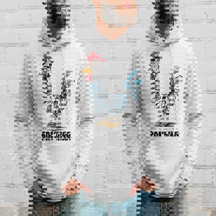 春のチキンチキンポゴスティックファニーチキン パーカー 彼への贈り物