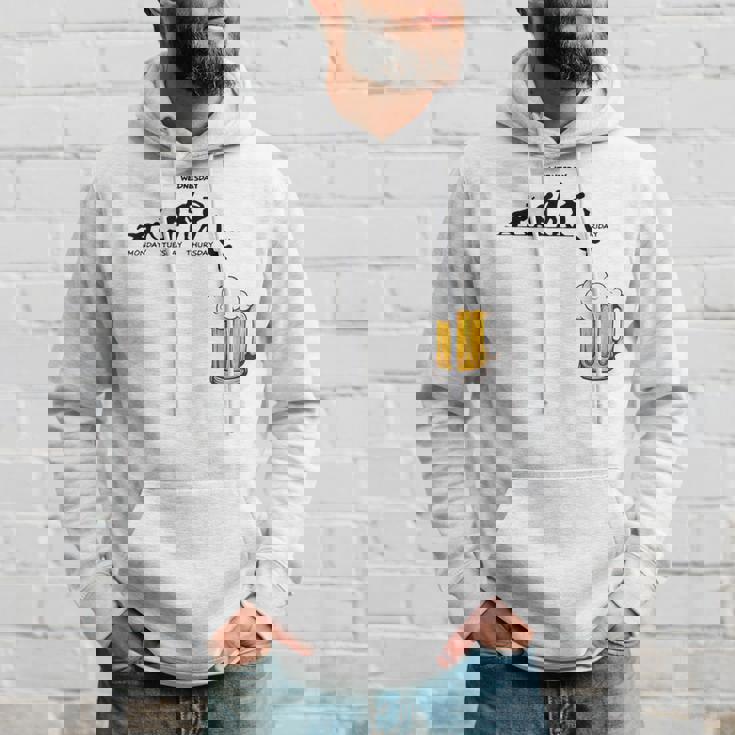 月曜日金曜日 スティックマン ビールウィークジャンプ エネルギー 皮肉 パーカー 彼への贈り物