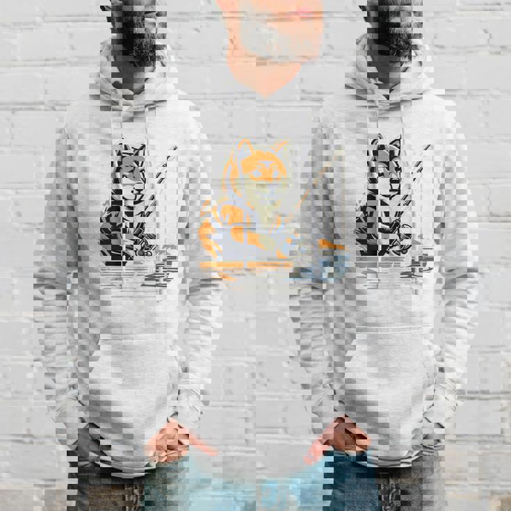 柴犬 犬 イヌ 面白いtシャツ 釣り 釣りバカ 釣り人 メンズ おもしろ 面白い 服 海釣り 川釣り 文字tシャツ 長袖tシャツ パーカー 彼への贈り物