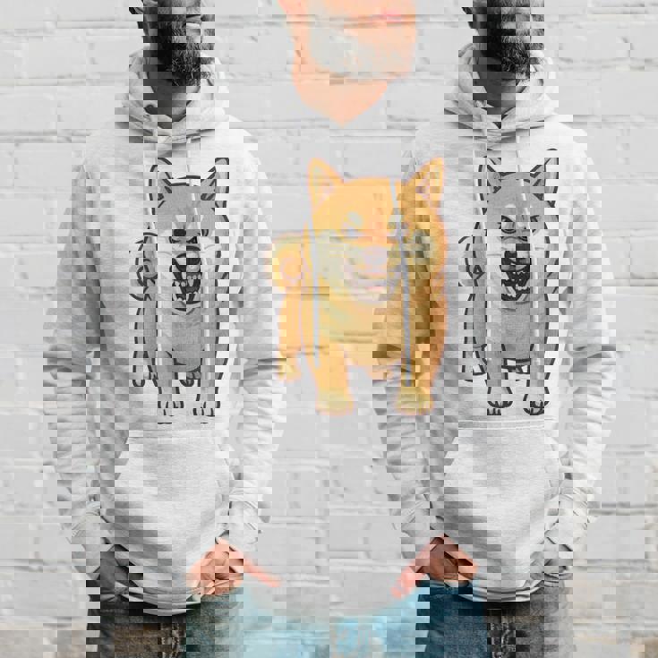 柴犬 犬 ムキッ ムキ顔 水彩 我慢の限界 怒る犬 イラスト おもしろ 長袖tシャツ パーカー 彼への贈り物