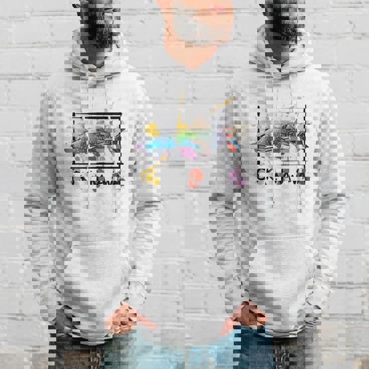 沖縄 ホエールシャークペイント スプラッター かわいい沖縄お土産 パーカー 彼への贈り物