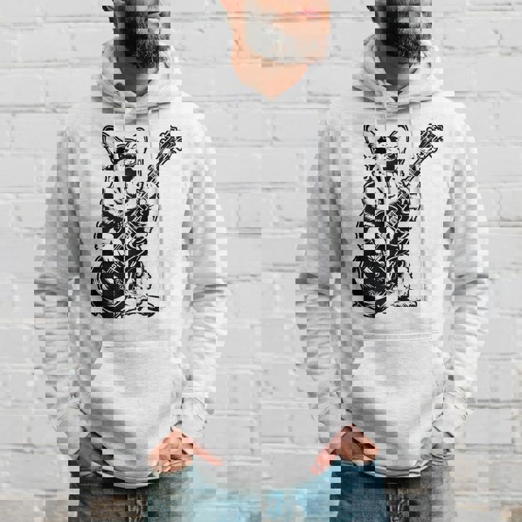 犬 ギタリスト ギター ペンブローク ウェールズ コーギー パパ ママ パーカー 彼への贈り物