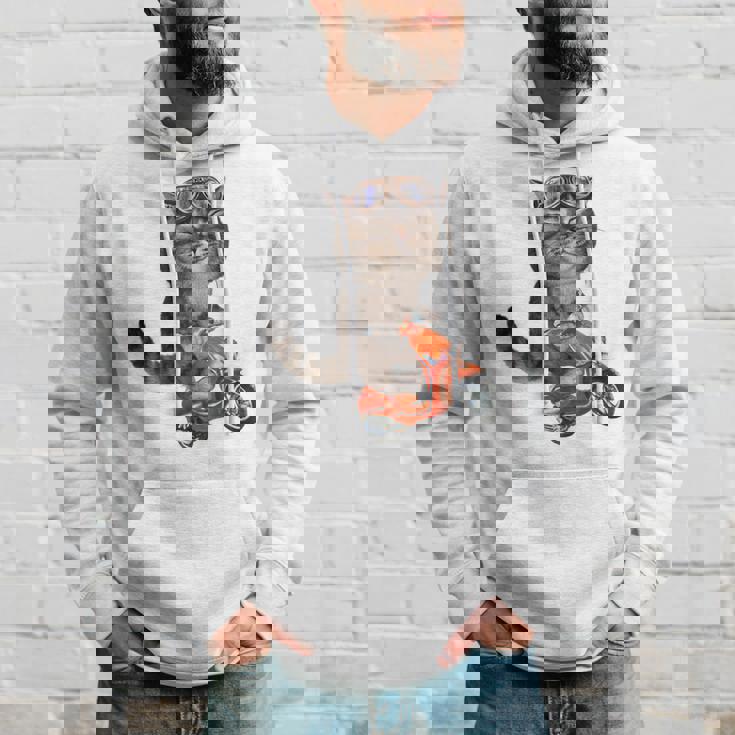 猫 ねこ バイク パーカー 彼への贈り物