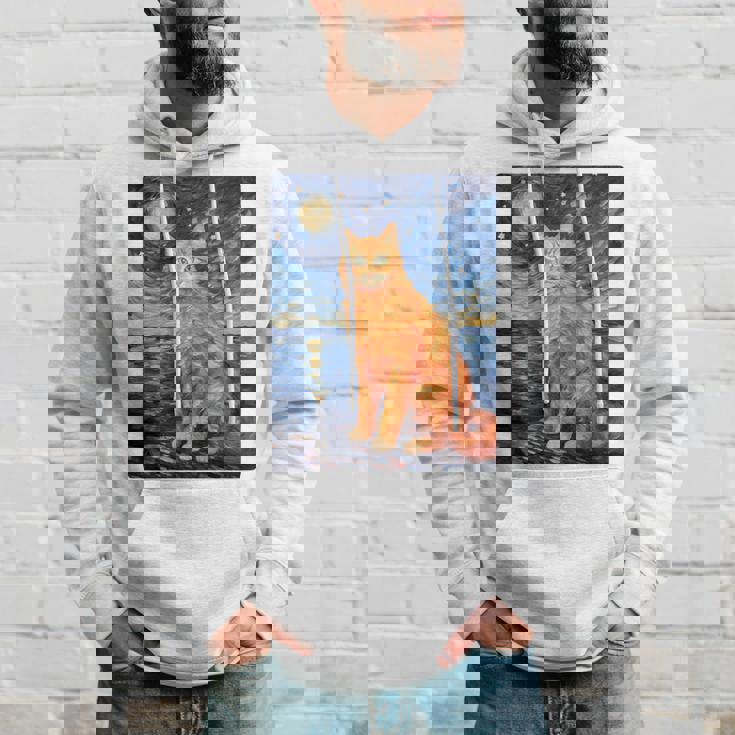 猫のポートレートオイル印刷甘い子猫 長袖tシャツ パーカー 彼への贈り物