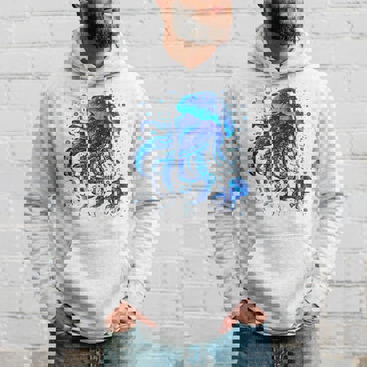 生物発光と水中世界クラゲ パーカー 彼への贈り物