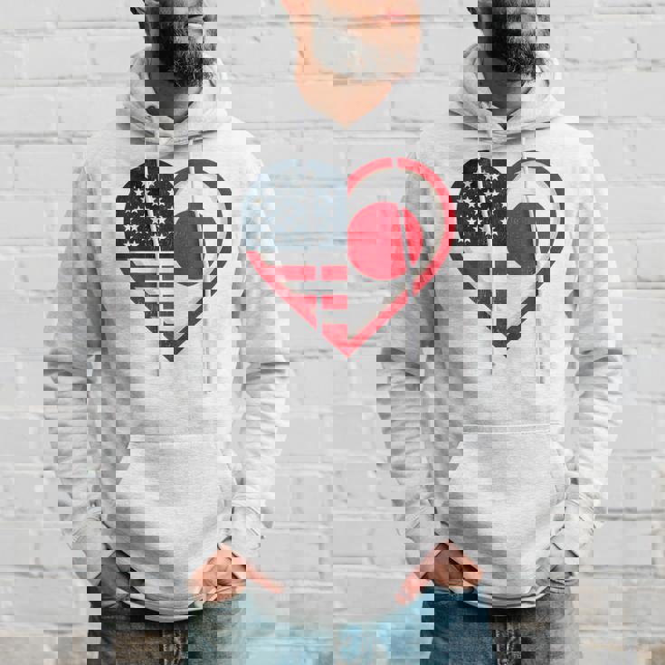 米国 アメリカ 日本 ハートフラッグ 二重国籍。 パーカー 彼への贈り物