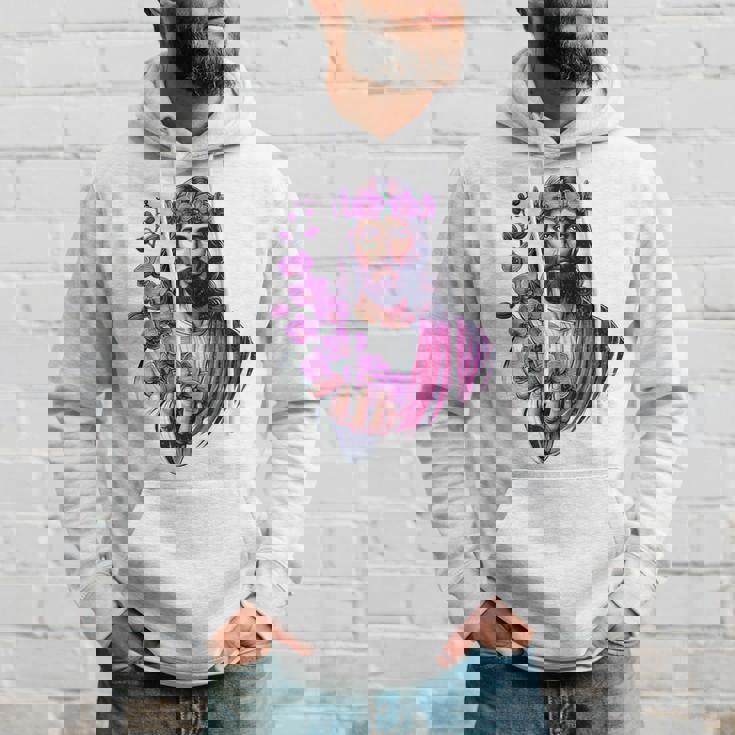 紫の蘭を持つイエス パーカー 彼への贈り物