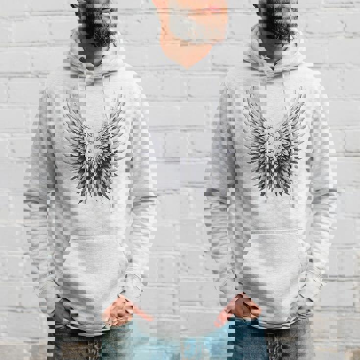 背中には白い天使の羽 パーカー 彼への贈り物