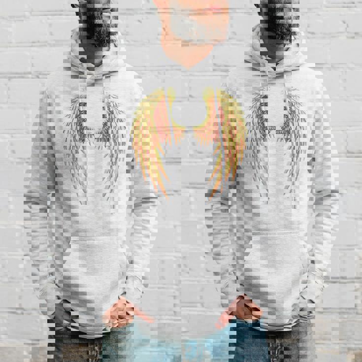 背中には金色の天使の羽 パーカー 彼への贈り物