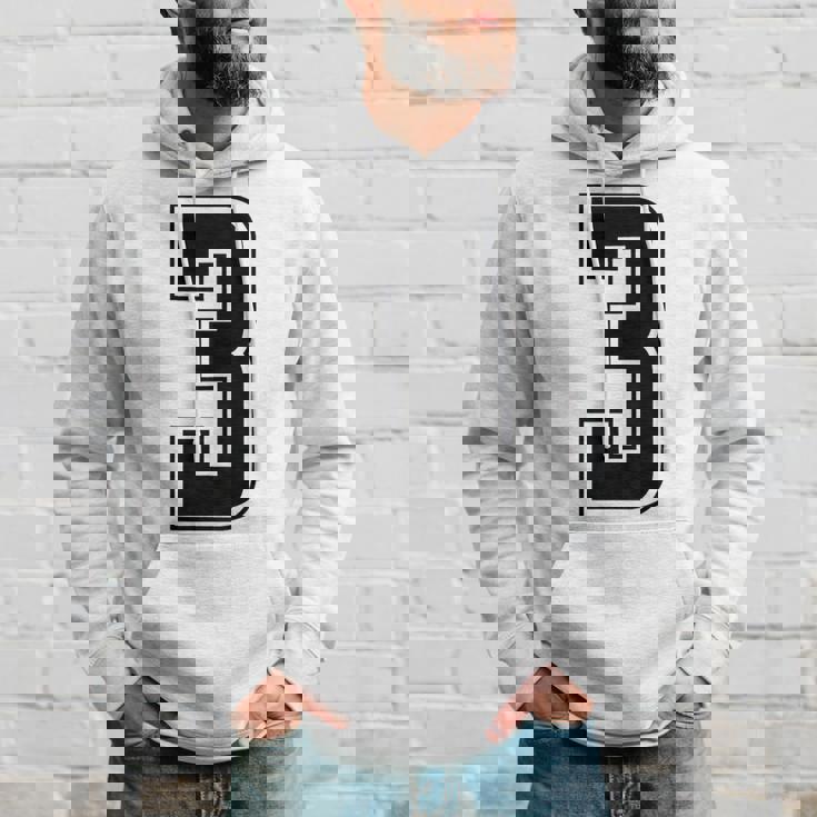 背番号 3 チーム短大スポーツ背番号付きユニフォーム パーカー 彼への贈り物