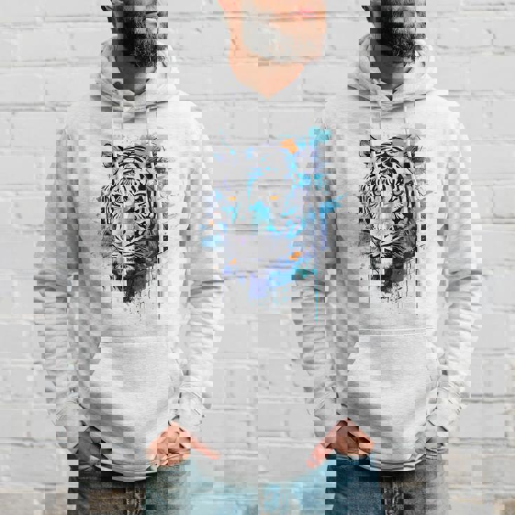 虎のアートワーク 動物園の動物 虎 パーカー 彼への贈り物