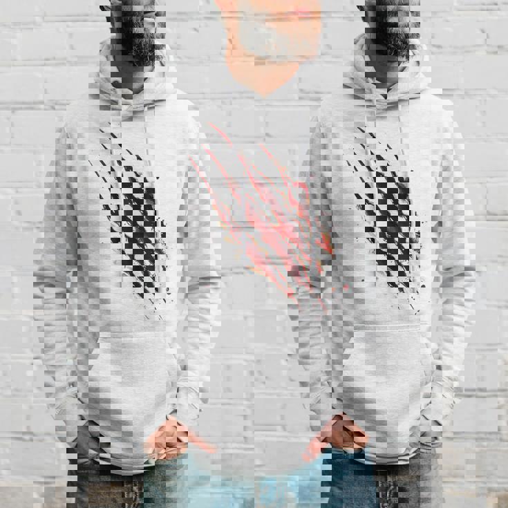 血まみれのシャツ ハロウィン ゾンビ 爪 マーク 血のはね パーカー 彼への贈り物