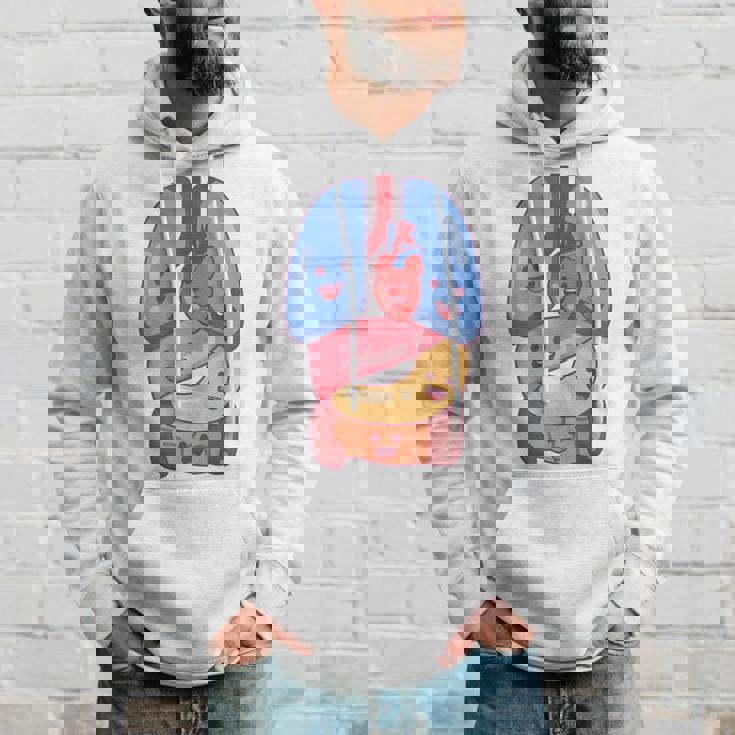 解剖学 生理学 心臓 肺 生命 器官 イラスト パーカー 彼への贈り物