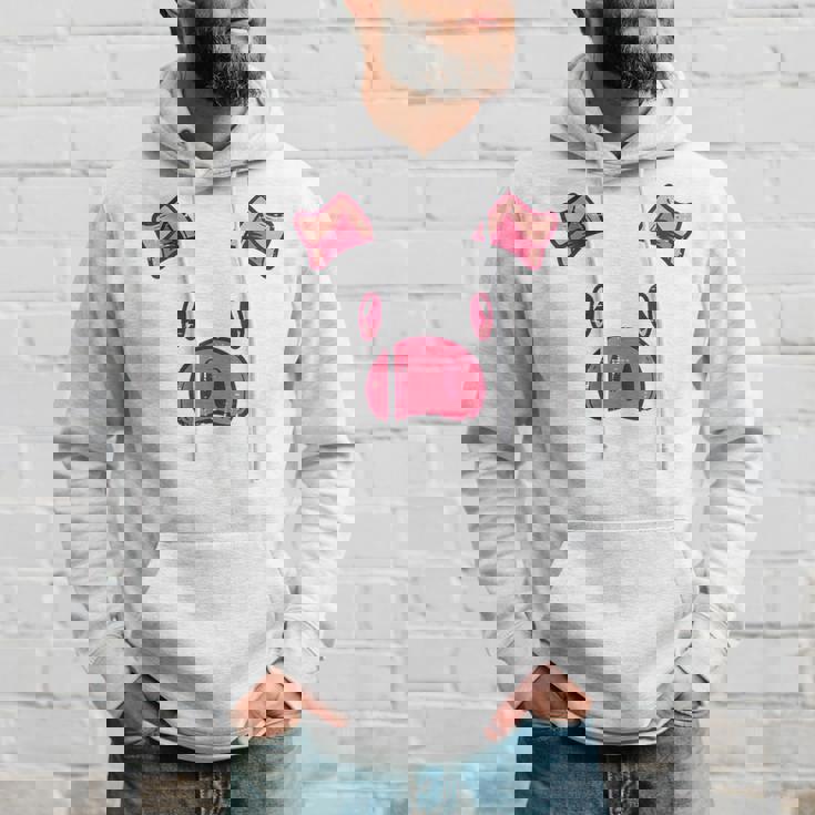 豚の顔 かわいいハロウィン 豚 動物 コスチューム メンズ レディース キッズ パーカー 彼への贈り物