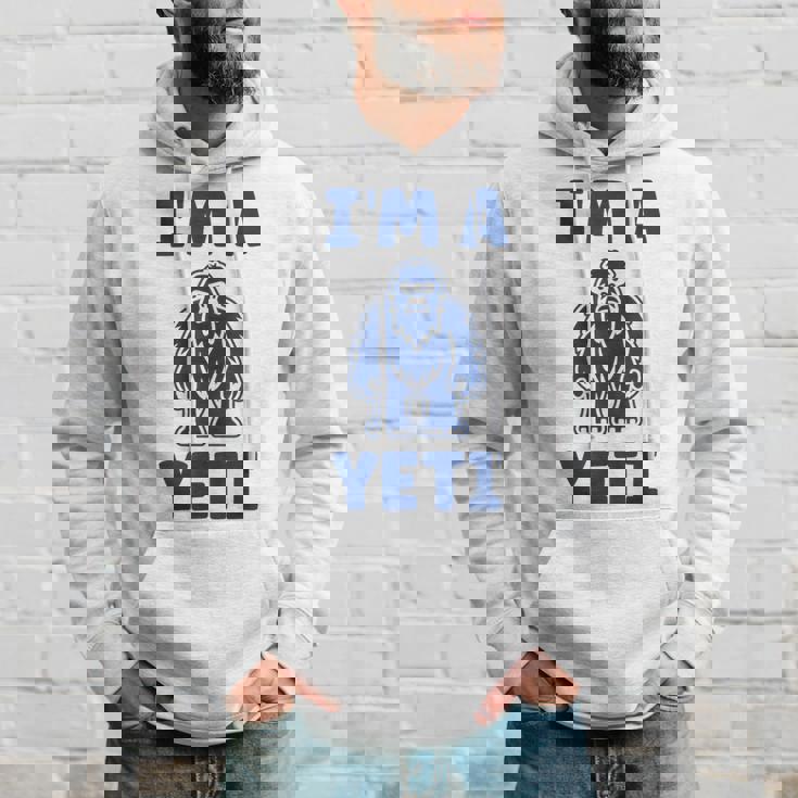 野獣のイエティ 忌まわしい雪だるまのユーモア 私はイエティが大好き I'm A Yeti パーカー 彼への贈り物