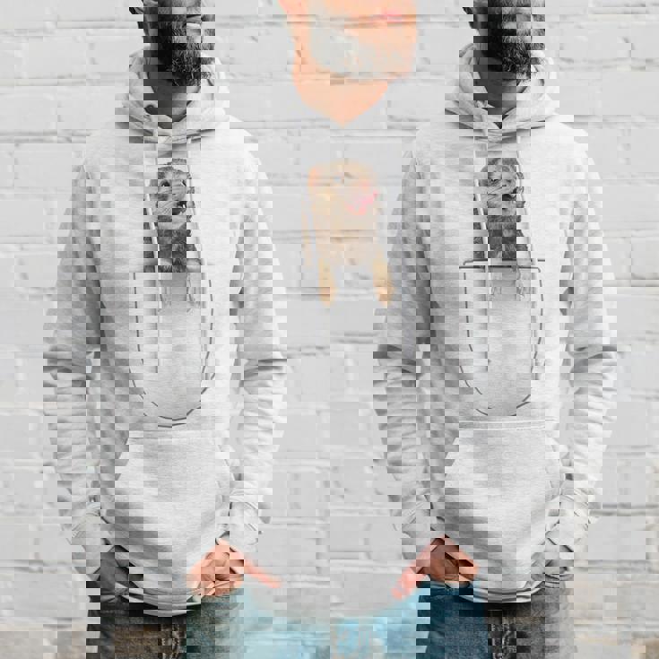 面白いペットフェレット ポケットの中のファニー フェレット パーカー 彼への贈り物