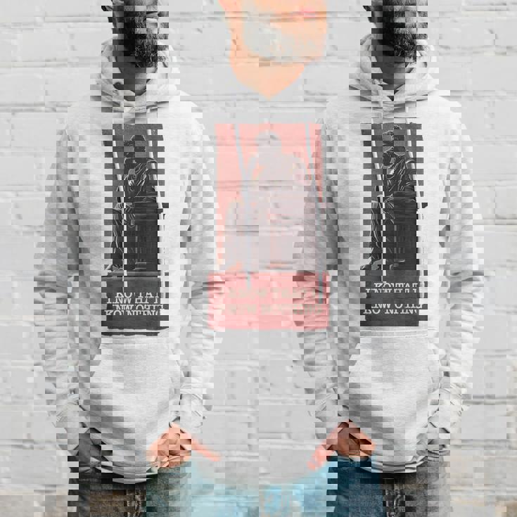 面白い哲学ギフト 哲学者のためのギリシャ語の引用 長袖tシャツ パーカー 彼への贈り物