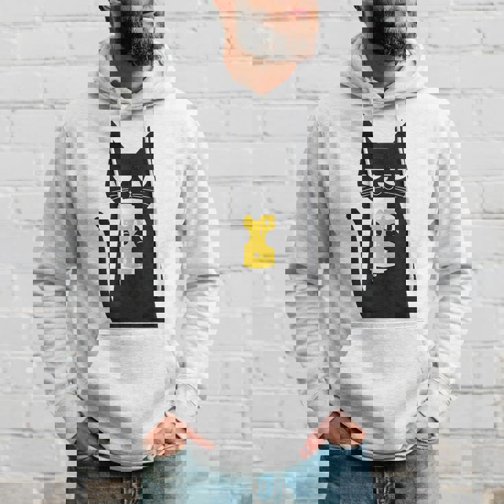 面白い黒猫はビールが大好きおもしろいビール好き パーカー 彼への贈り物