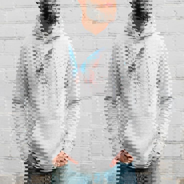 魔法の蝶 エレガント 神秘的な蝶 銀河 星 長袖tシャツ パーカー 彼への贈り物