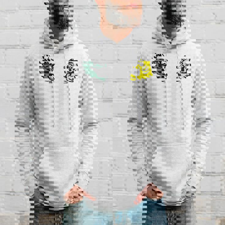 龍 虎 対決 和風キャラクターアート デフォルメポップデザイン パーカー 彼への贈り物