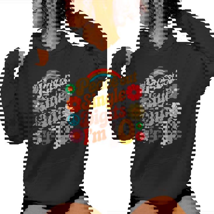 10Th Birthday Girl I'm Double Digits 10 Year Old Birthday Women Hoodie
