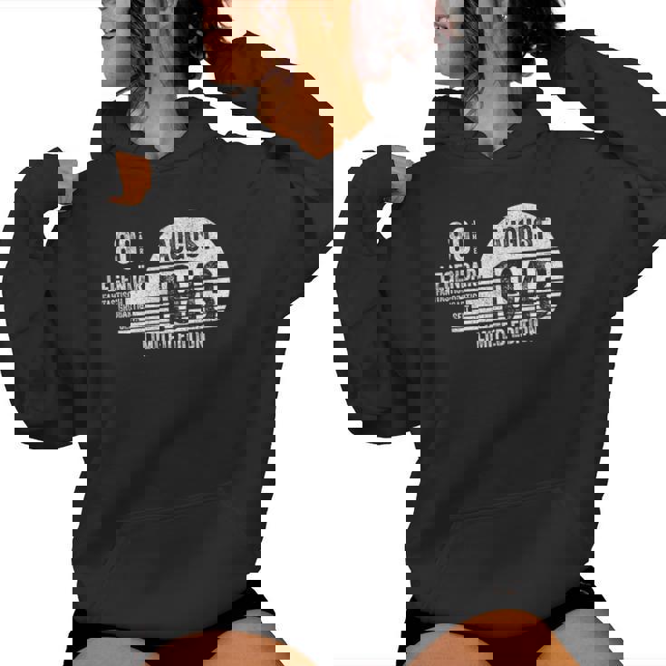 80歳の誕生日 メンズギフト 80歳 女性用 80年 8月 1943 レディースパーカー