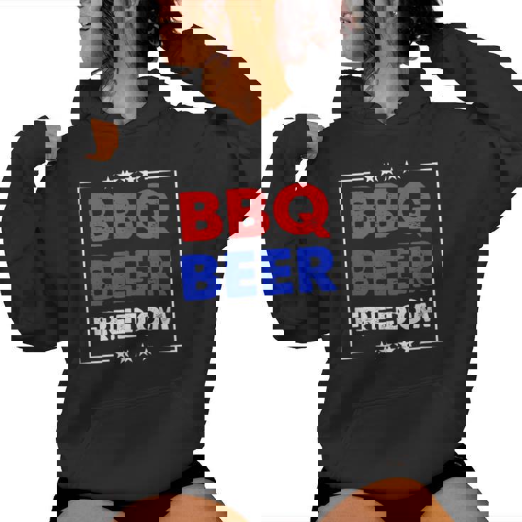 Bbq Beer Freedom シャツ レディースパーカー