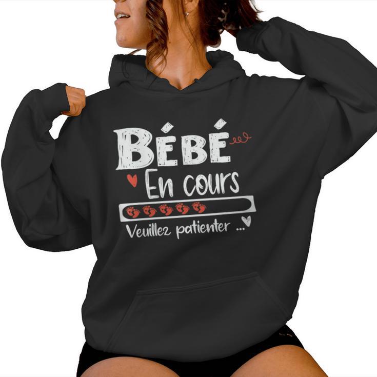 Bébé En Cours Annonce Grossesse Enceinte Sweat à capuche femme